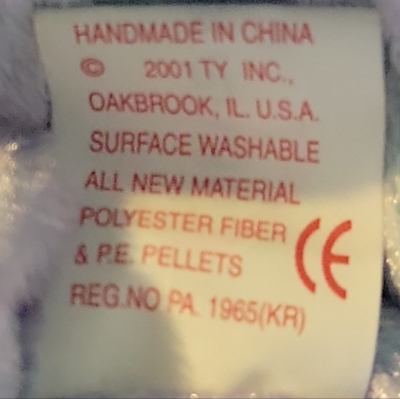 Vtg 01 Ty Beanie Babies Issy Nevis Four Seasons Hotel Blue Bear - Picture 8 of 8